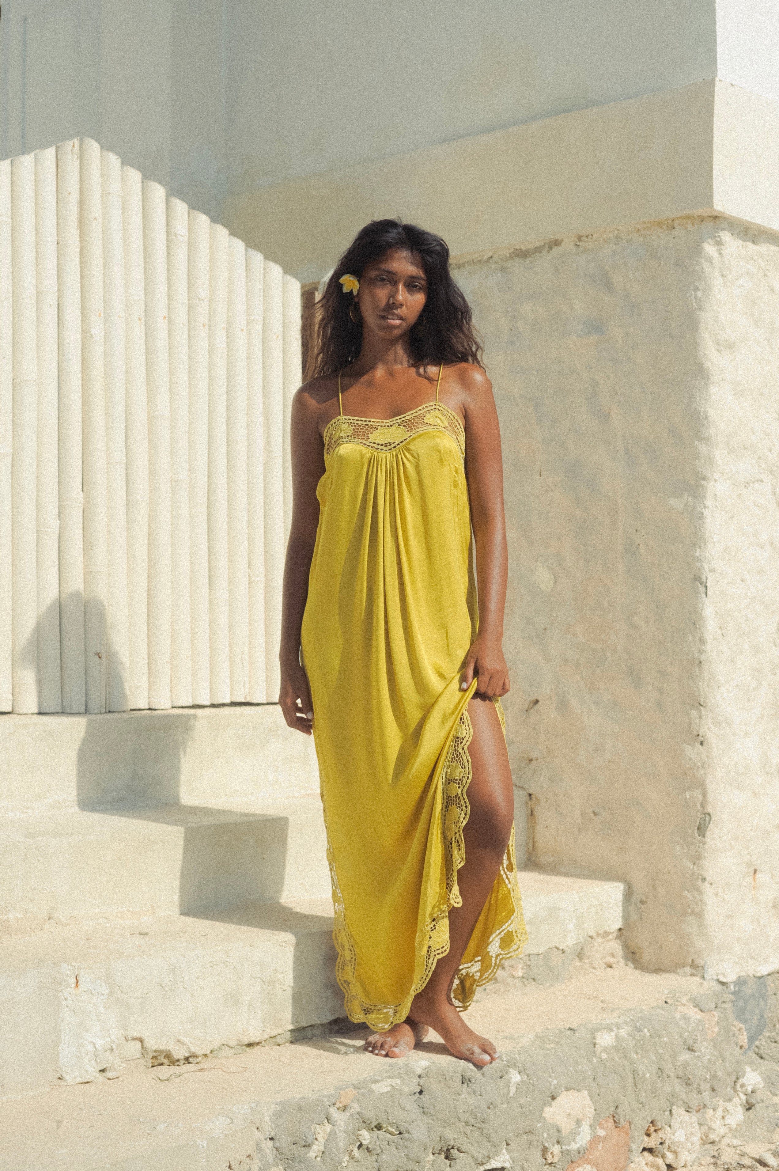 Lotus Silk Dress