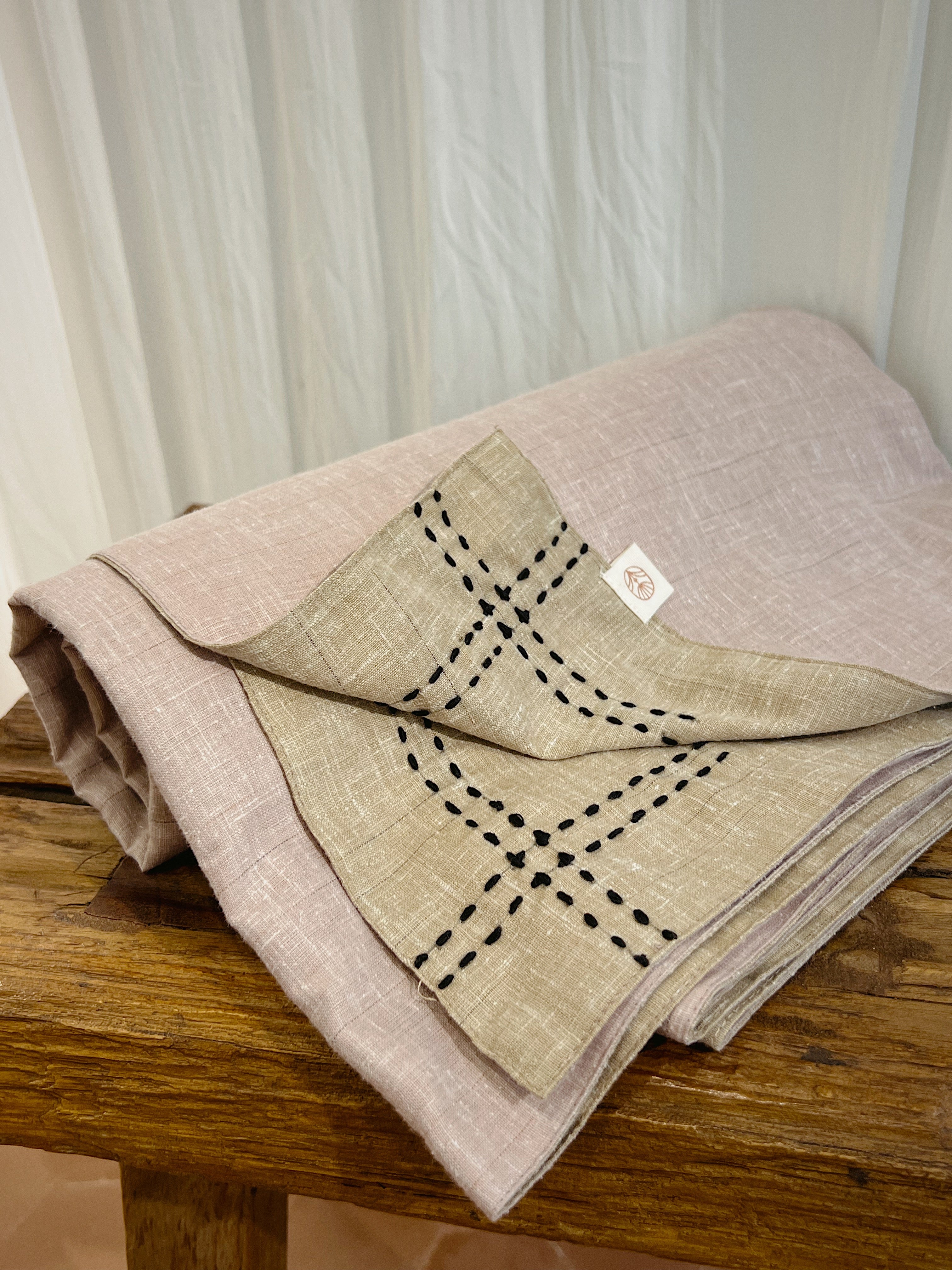 Nusa Throw with Embroidery